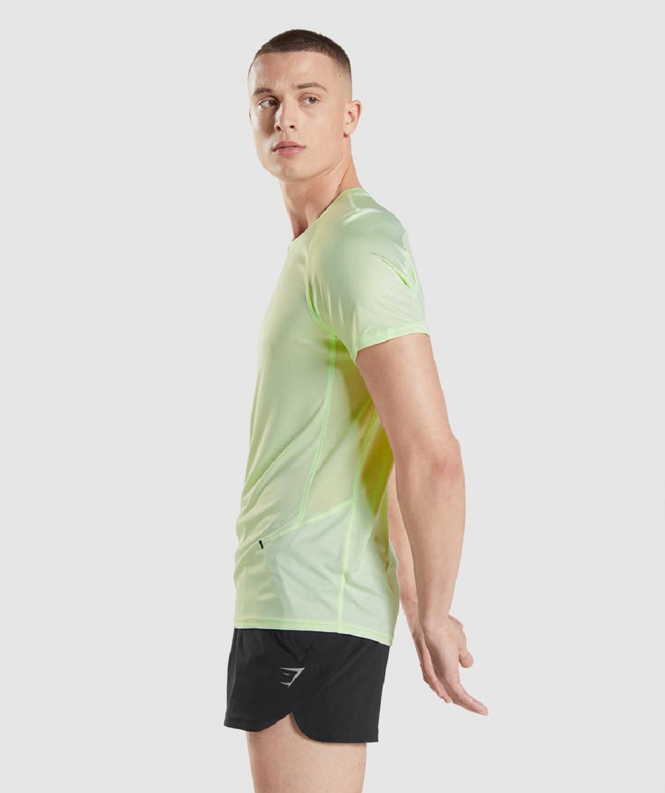 Gymshark Speed Evolve Muške T Shirts Zelene | HR 2346XYU